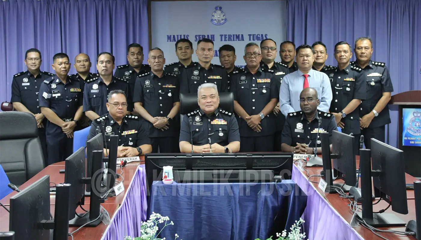 Sibu Police Station Chief Handover Ceremony Marks Leadership Transition 1 Sarawak, Sarawak News, Sibu, Sibu News, PDRM, Police Handover, Community Safety, Law Enforcement