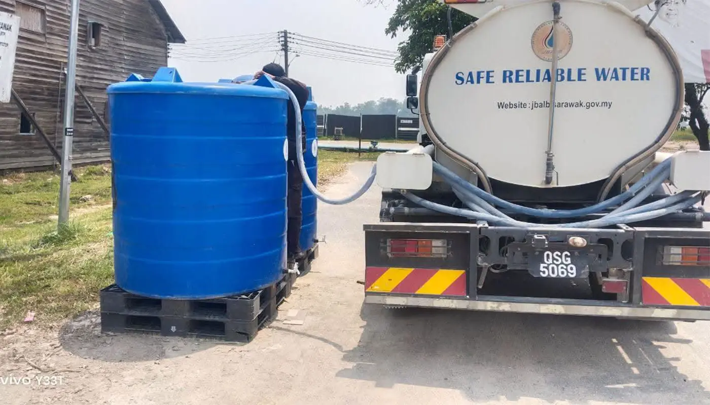 Sri Aman Water Supply Affected by Dry Weather Conditions 1 Sarawak, Sarawak News, Sri Aman, Sri Aman News, Water Supply, JBALB, Dry Season, Environmental Impact