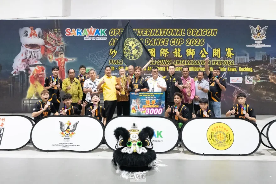 Sarawak, Sarawak News, Kuching, Kuching News, Johor, Johor News, Lion Dance, Traditional Southern Lion Dance, Dragon Dance 2026, Sarawak Open International Dragon and Lion Dance Cup, Indonesia, Sarawak Events