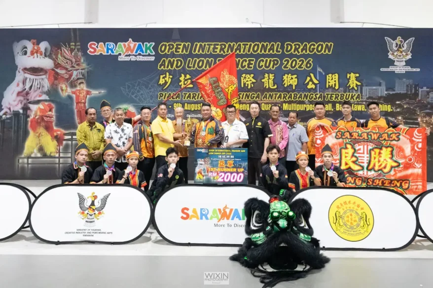 Sarawak, Sarawak News, Kuching, Kuching News, Johor, Johor News, Lion Dance, Traditional Southern Lion Dance, Dragon Dance 2026, Sarawak Open International Dragon and Lion Dance Cup, Indonesia, Sarawak Events