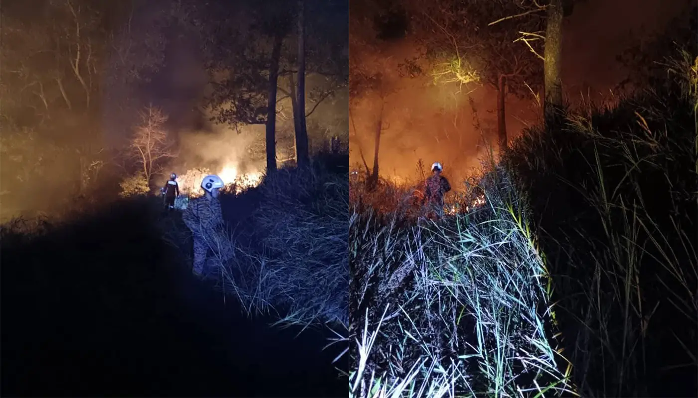 Sarawak, Sarawak News, Sibu Jaya, Sibu Jaya News, Grass Fire, Fire and Rescue Department, Fire Safety, Sibu